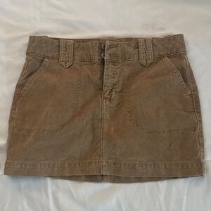 Corduroy mini skirt